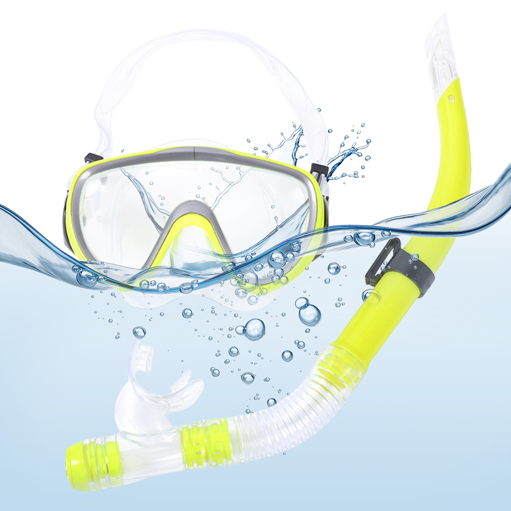 Freediving Mask Set - Duikmasker en snorkelset Verstelbaar duikmasker Geen
