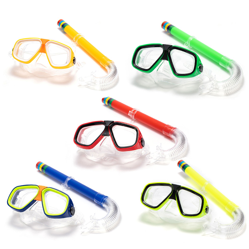 Freediving Mask Set - Volwassenen Kinderen Duikbril Masker Ademhalingsbuis Schokbestendig