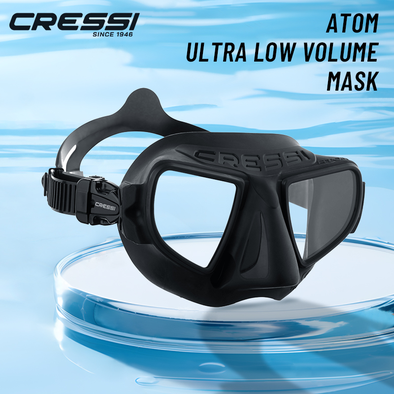Freediving Mask Set - Cressi frameloos freediving-masker met verlaagd intern