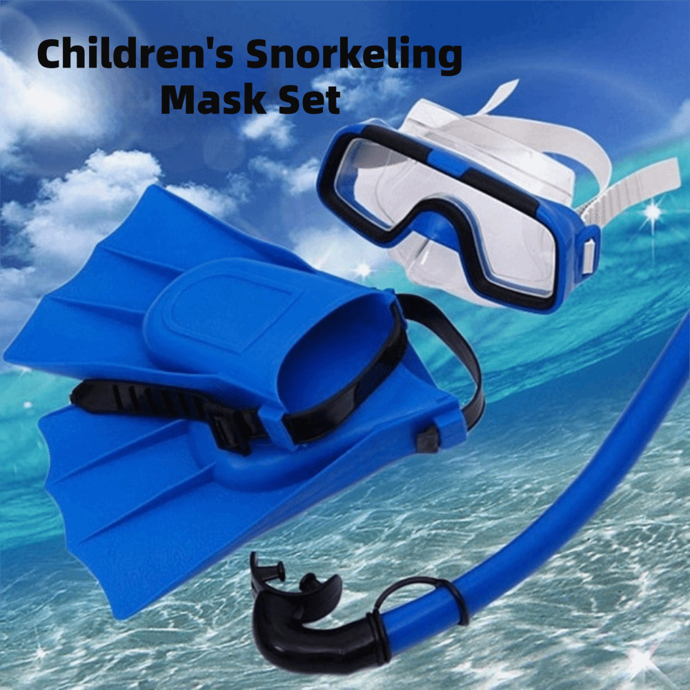 Freediving Mask Set - Nieuwe Anti-Fog Duikmaskerset voor Kinderen, Verstelbaar,