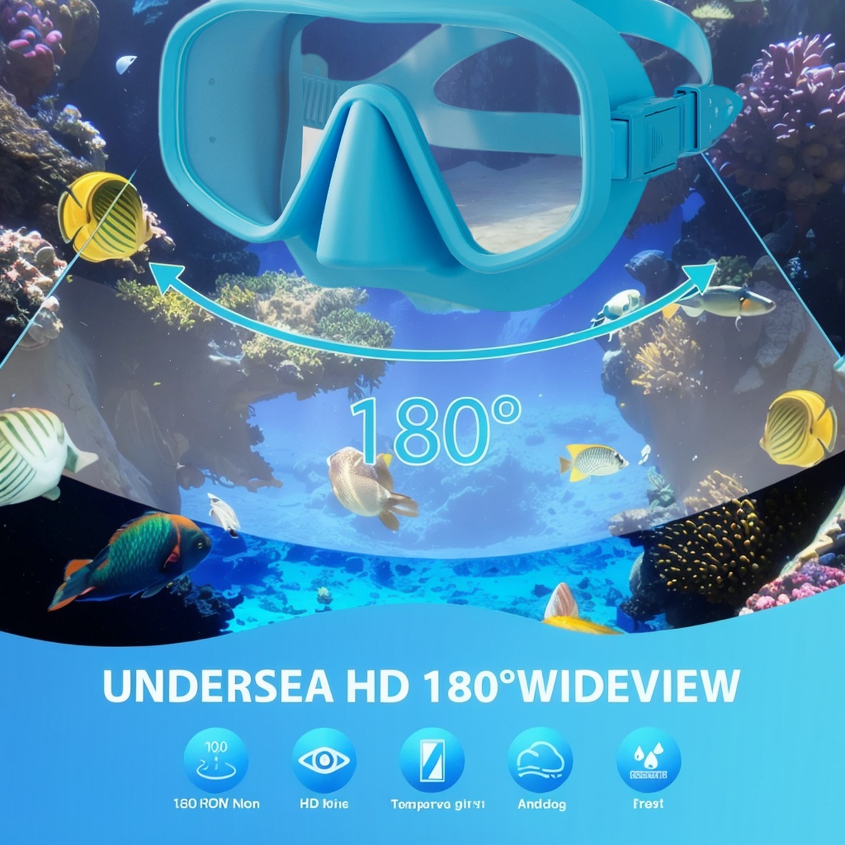 Professioneel frameloos duikma - Freediving Mask Set recensie en prijs