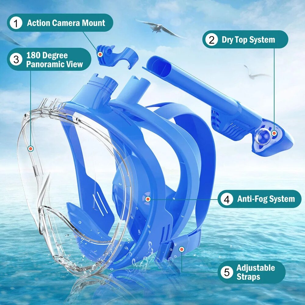 Onderwater snorkelen volledig  - Freediving Mask Set recensie en prijs