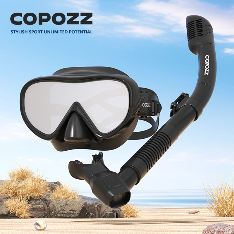 COPOZZ Nieuw duikmasker Full V - Freediving Mask Set recensie en prijs