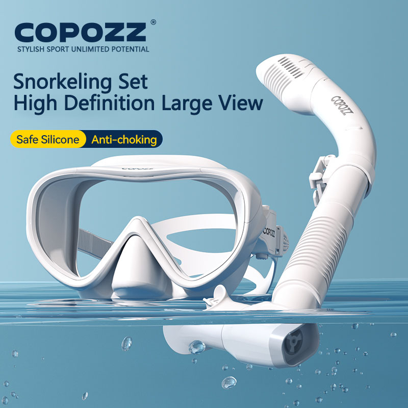 COPOZZ Nieuw duikmasker Full V - Freediving Mask Set recensie en prijs