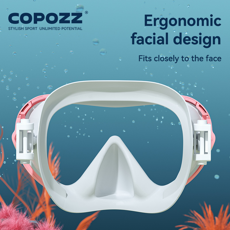 COPOZZ Nieuw duikmasker Full V - Freediving Mask Set recensie en prijs