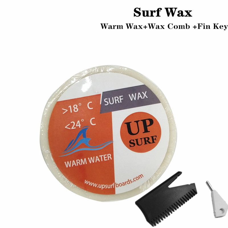 Surfwax en vinsleutel en waxve - Surfboard Wax Tropical recensie en prijs